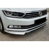 Накладка на передний бампер DPT Lip (2015-2019, под покраску) для Volkswagen Passat B8