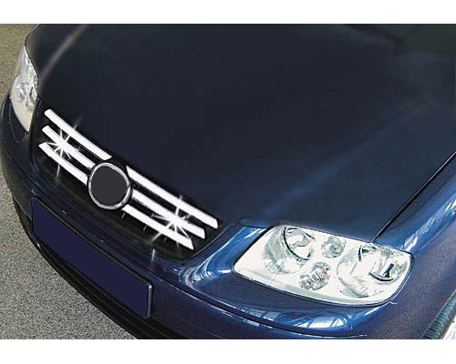 Накладки на решетку (нерж) 2001-2003 для Volkswagen Polo 2001-2009 - 56925-11