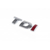 Напис Tdi OEM, Всі літери червоні для Volkswagen Polo 2001-2009