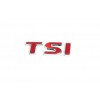 Напис TSI (під оригінал) T-хром, SI-червоні для Volkswagen Scirocco - 55097-11