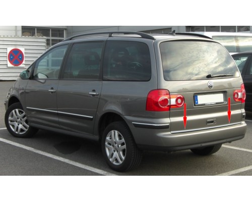 Край багажника (нерж.) для Volkswagen Sharan 1995-2010 - 57002-11