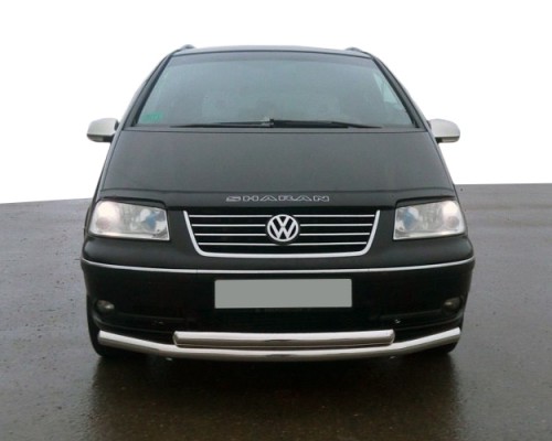 Передній подвійний захист ST014 (нерж) 60 на 42 мм для Volkswagen Sharan 1995-2010
