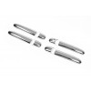 Накладки на ручки (4 шт, нерж) Carmos - Турецька сталь для Volkswagen Sharan 1995-2010 - 51797-11