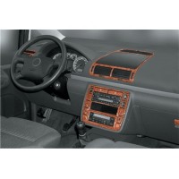 Volkswagen Sharan 1995-2010 Накладки на панель Карбон