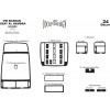 Volkswagen Sharan 1995-2010 Накладки на панель Карбон - 52547-11