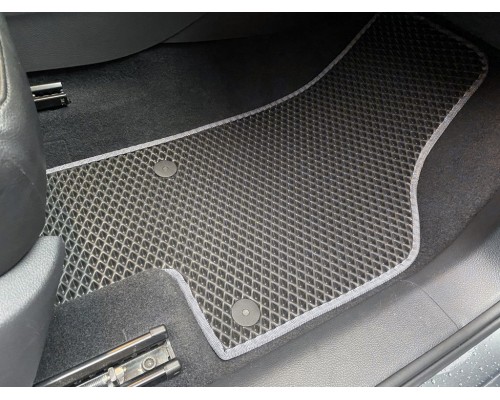 Поліуретанові килимки (3 ряди, EVA, чорні) для Volkswagen Sharan 2010+ - 62633-11