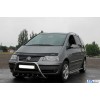Кенгурятник WT003 (нерж) 60 мм, без напису для Volkswagen Sharan 2010+