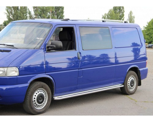 Рейлінги Хром Коротка база, Металеві ніжки для Volkswagen T4 Caravelle/Multivan