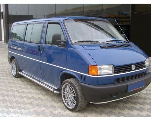 Бічні пороги KB002 d60мм (2 шт, нерж) для Volkswagen T4 Caravelle/Multivan