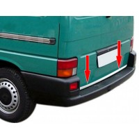 Накладка на кромку багажника (нерж) OmsaLine, Ляда - 1 двері для Volkswagen T4 Caravelle/Multivan