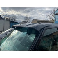 Козырек на лобовое стекло (черный глянец, 5мм) для Volkswagen T4 Caravelle/Multivan