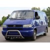 Кенгурятник WT003 (нерж) 60мм, без напису для Volkswagen T4 Caravelle/Multivan