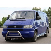 Кенгурятник WT003 (нерж) 60мм, без напису для Volkswagen T4 Caravelle/Multivan