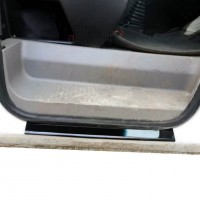 Накладки на дверные пороги ABS (2 шт, пластик) Глянец для Volkswagen T4 Caravelle/Multivan