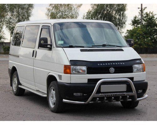 Кенгурятник WT003 Plus-1 (нерж) для Volkswagen T4 Caravelle/Multivan