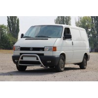 Кенгурятник WT022 (нерж) для Volkswagen T4 Transporter