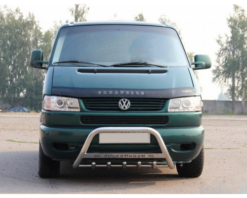 Кенгурятник WT003 (нерж) 50мм, без напису для Volkswagen T4 Transporter
