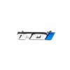 Надпись в решетку Tdi Под оригинал, І - синяя для Volkswagen T4 Transporter - 79179-11