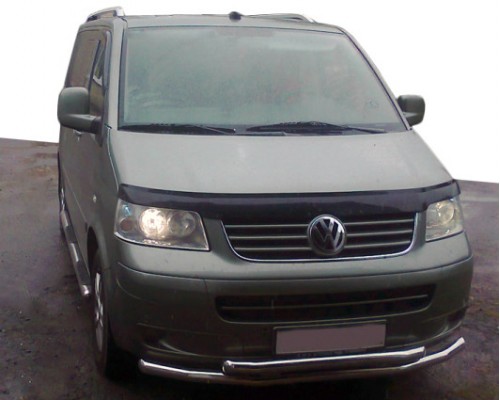 Нижня подвійна губа ST014 (нерж) 60 на 60мм для Volkswagen T5 Caravelle 2004-2010 - 78870-11