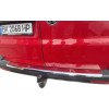 Накладка на задний бампер с загибом (Carmos, сталь) для Volkswagen T5 Caravelle 2004-2010 - 72661-11