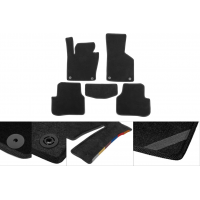 Коврики текстильные Classic (черные, передние, для 1-20251) для Volkswagen T5 Caravelle 2004-2010 гг