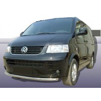 Нижня одинарна губа ST008 (нерж) 51 мм для Volkswagen T5 Caravelle 2004-2010