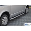 Боковые пороги Fullmond (2 шт, алюм) Короткая база для Volkswagen T5 Caravelle 2004-2010 - 53202-11