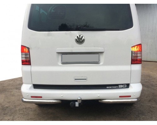 Задні куточки AK003 (2 шт, нерж) для Volkswagen T5 Caravelle 2004-2010 - 79582-11
