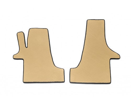 Коврики EVA (Бежевый, передние, для 2-20251) для Volkswagen T5 Caravelle 2004-2010 гг