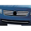 Накладки на решетку (6 шт, нерж) OmsaLine - Итальянская нержавейка для Volkswagen T5 Caravelle 2004-2010 - 49445-11