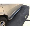 Бічні пороги Premium (2 шт, нерж) 60 мм, довга база для Volkswagen T5 Caravelle 2004-2010 - 53186-11