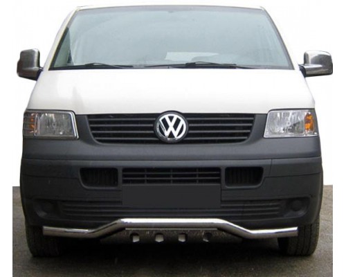 Нижня губа хвиля-гриль ST007-1 (нерж) для Volkswagen T5 Caravelle 2004-2010