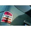 Накладки на ліхтарі задні (2 шт, нерж) 1 двері, OmsaLine - Італійська нержавіюча сталь для Volkswagen T5 Caravelle 2004-2010 - 48936-11