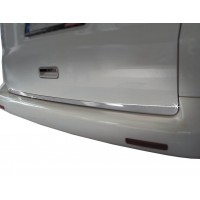 Кромка багажника (нерж.) OmsaLine, Дверь ляда (открытие вверх) для Volkswagen T5 Caravelle 2004-2010