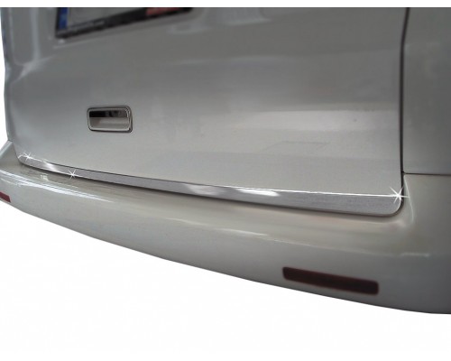 Накладка на кромку багажника (нерж) Carmos, 1 дверь - вверх для Volkswagen T5 Multivan 2003-2010 - 65630-11
