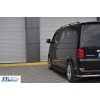 Боковые пороги X5-тип black (2 шт, алюм) Длинная база для Volkswagen T5 Multivan 2003-2010 - 53151-11