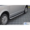 Боковые пороги Fullmond (2 шт, алюм) Короткая база для Volkswagen T5 Multivan 2003-2010 - 53152-11