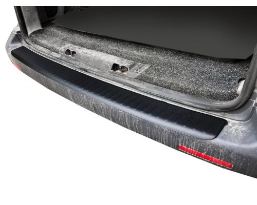 Накладка на задній бампер із загином (ABS-пластик) Матова для Volkswagen T5 Multivan 2003-2010 - 61574-11