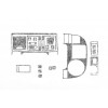 Накладки на панель Карбон для Volkswagen T5 Multivan 2003-2010 - 66555-11
