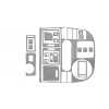 Накладки на панель Карбон для Volkswagen T5 Multivan 2003-2010 - 66555-11