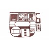 Накладки на панель Карбон для Volkswagen T5 Multivan 2003-2010 - 66555-11