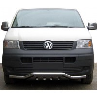 Нижня губа хвиля-гриль ST007-1 (нерж) для Volkswagen T5 Multivan 2003-2010