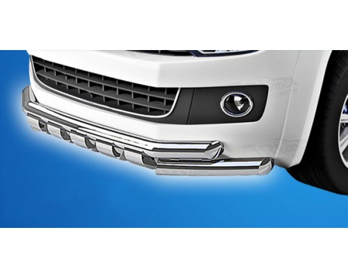 Передний ус ST015 (нерж) для Volkswagen T5 Multivan 2003-2010 - 56857-11