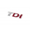 Надпись Tdi Под оригинал, Красная І для Volkswagen T5 Multivan 2003-2010 - 68378-11