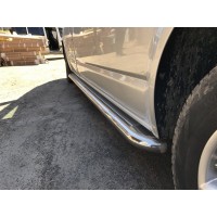 Бічні пороги Premium (2 шт, нерж) 60 мм, коротка база для Volkswagen T5 рестайлінг 2010-2015