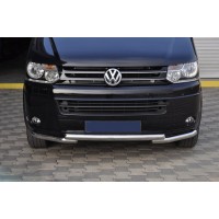 Нижня губа ST009 Greyder (нерж) для Volkswagen T5 рестайлінг 2010-2015