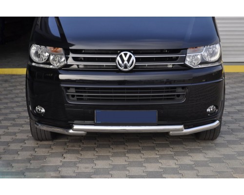 Нижня губа ST009 Greyder (нерж) для Volkswagen T5 рестайлінг 2010-2015