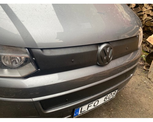 Зимняя накладка на верхнюю решетку Матовая для Volkswagen T5 рестайлинг 2010-2015 - 53062-11