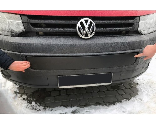 Зимова накладка на нижні грати Глянсова для Volkswagen T5 рестайлінг 2010-2015 - 54642-11