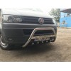 Кенгурятник WT003 (нерж) 51 мм, без напису для Volkswagen T5 рестайлінг 2010-2015